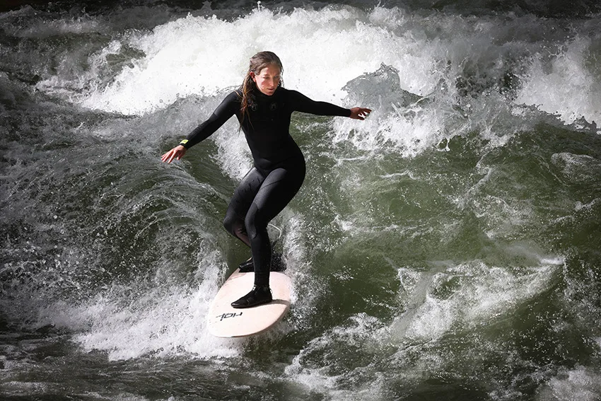 surfing in Eisbach