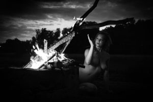 I love dancing around the fire," she says. "It brings people together. I want to be close, but not too close — or I’ll get burned."